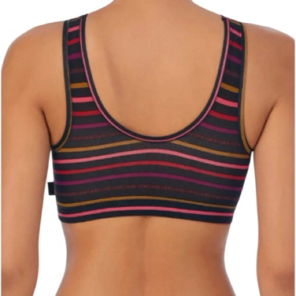 NWT DKNY Multicolor Striped Seamless Bralette - Size S